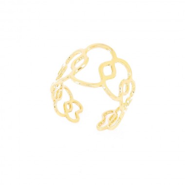 Bague Fine Ondulations Or...