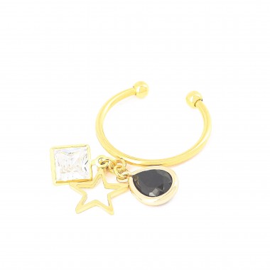 Bague Coco Capsule Noir Doré