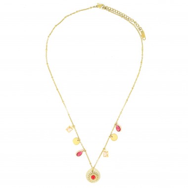 Collier Juliette Rouge Doré