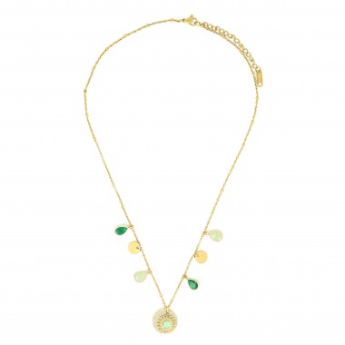 Collier Juliette Vert Doré