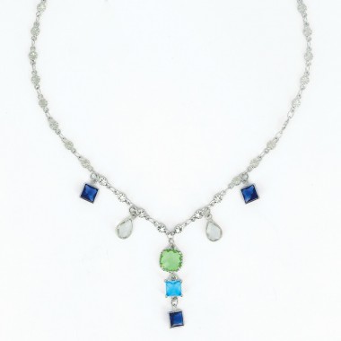 Collier Piano-Forte Bleu...