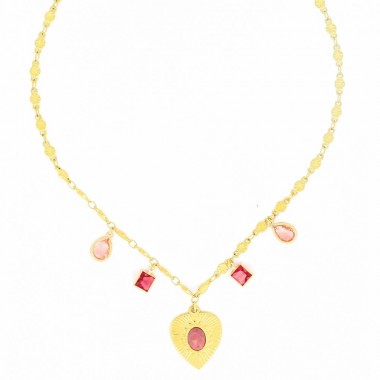 Collier Olympe Rouge Doré