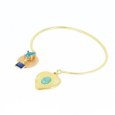 Bracelet Olympe Bleu Doré