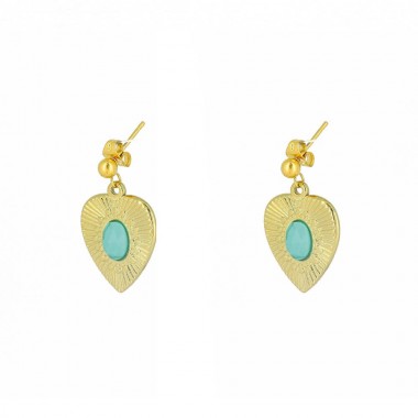 Boucles Olympe Bleu Doré