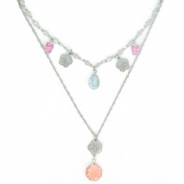 Collier Fleur de Vie Rose...