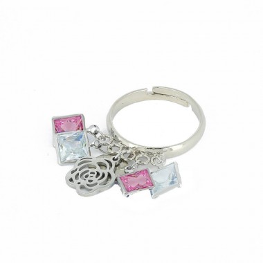 Bague Fleur de Vie Rose...