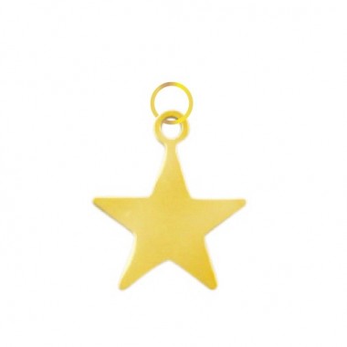 Charms étoile grande doré