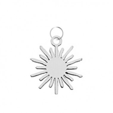 Charms soleil argenté
