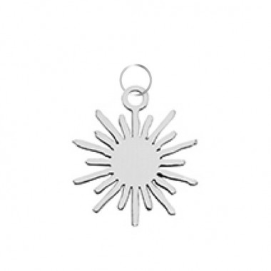 Charms soleil argenté